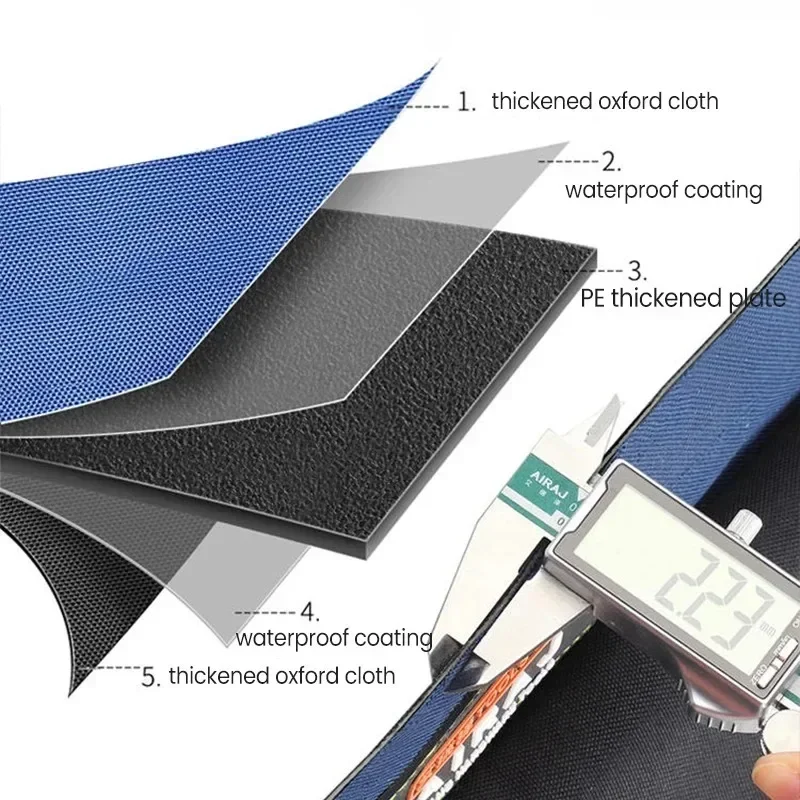 

23-дюймовая утолщенная водонепроницаемая износостойкая многофункциональная сумка для инструментов с несколькими карманами, сумка для хранения электрика