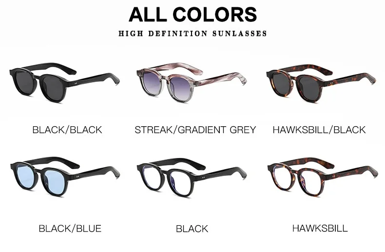 Trendy 2024 Round Sunglasses Women Ins Popular Trending Shades Small Eyewear Men Gradient Sun Glasses Female Male UV400