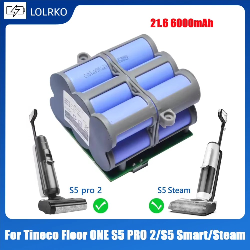 

For Tineco Floor ONE S5 Smart/S5 PRO 2S5 Smart/Steam cordless Floor washer Accessories Lithium ion battery pack 21.6V