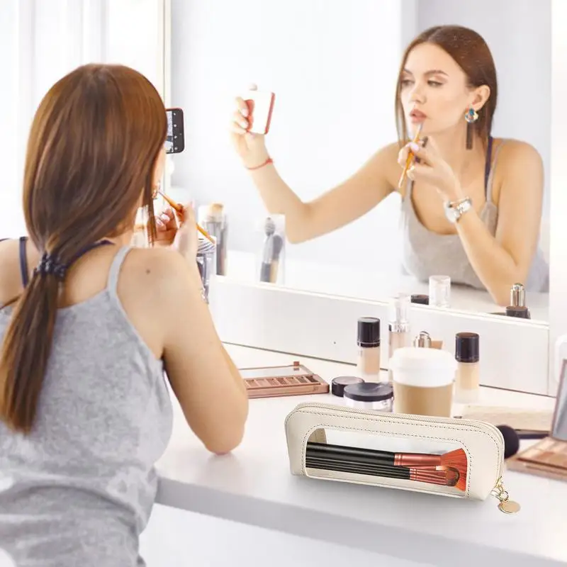 Creative Transparent Pencil Case Large Capacity Pen Bag Portable Makeup Bag Multi-functional Pencil Case For Student