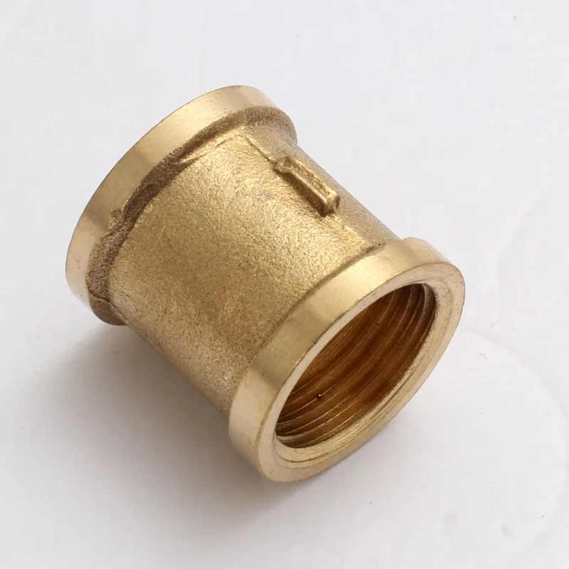 1PC Brass Pipe Fittings Two-End Internal Thread DN15 Fast Connetor 1/2‘BSP For Water Fuel Gas