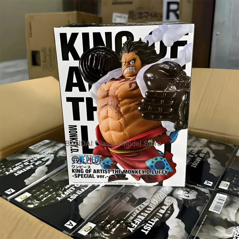 

Оригинальная аниме-фигурка BANDAI ONE PIECE KING OF ARTIST SPECIAL Ver Monkey D. Luffy Gear 4, коллекционная модель, игрушка, подарок