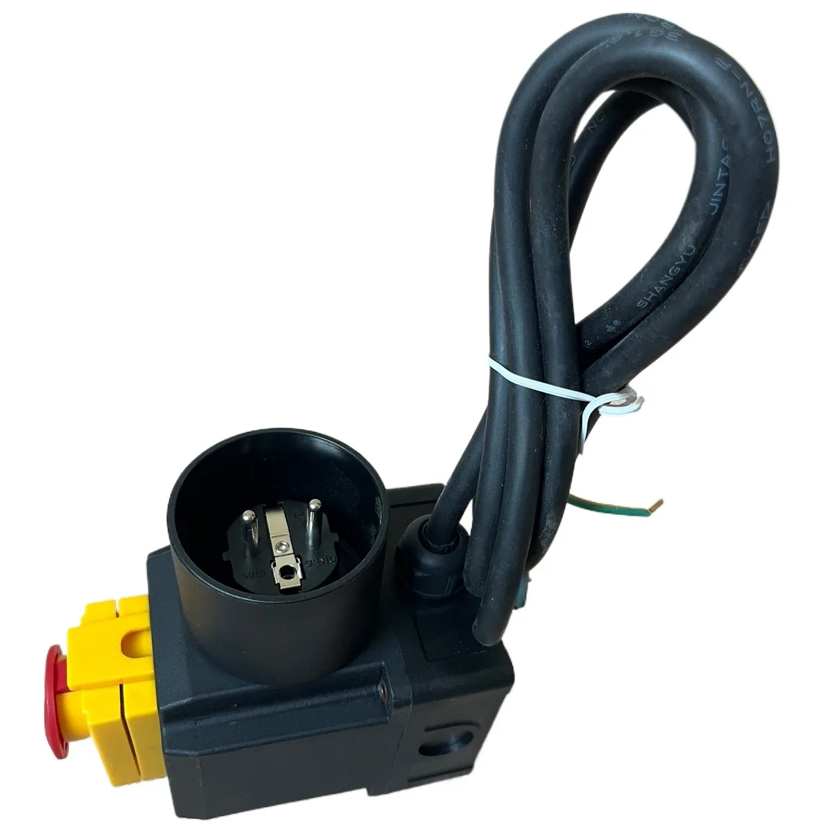 DZ08-2 250 فولت 16A آلة تقسيم الخشب الملف اللولبي مفتاح بـزر دفع لآلة قطع السجل مع المكونات الصناعية المقبس