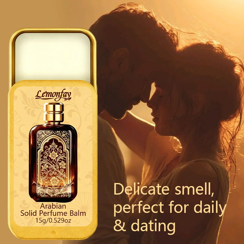 Lemonfay 15g, Pasta de Fragancia Sólida con Aroma Cálido Exótico, Estuche Metálico Compacto, Textura Suave y Fácil de Derretir, Aroma Diario Unisex para el Cuidado Personal