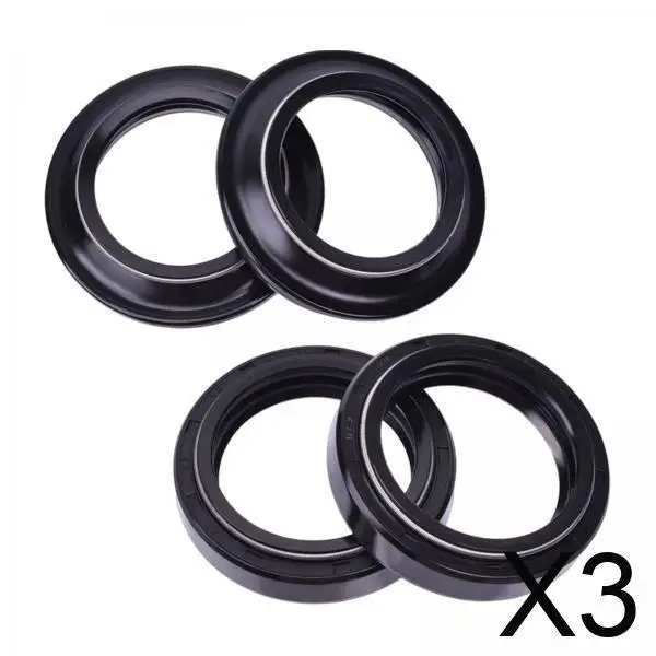 

Oil Seal Dust Seal Kit Double Spring Durable Replacement for Motorcycle Front Fork Damper for Yamaha Honda