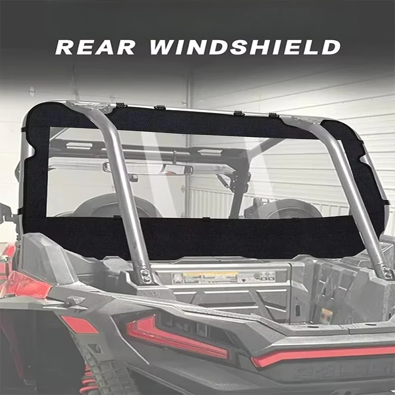 UTV soft rear windshield for XP 1000 forTURBO (2014-2023) to prevent air/rain/dust/gravel/mud from entering the seat
