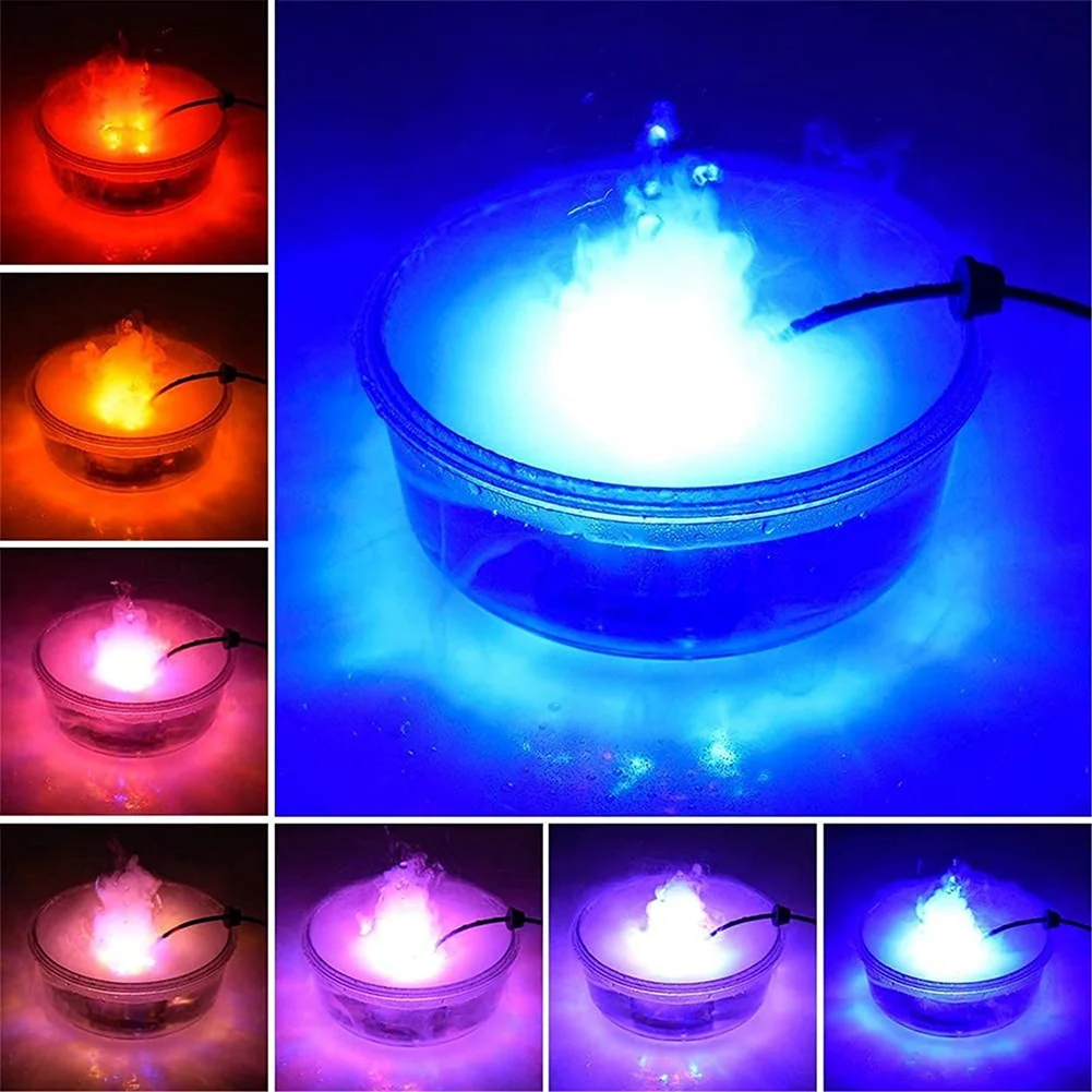 Halloween Witch Pot Smoke Machine Fog Maker Water Fountain Fogger Color Changing Fog Machine Prop Decor UK Plug