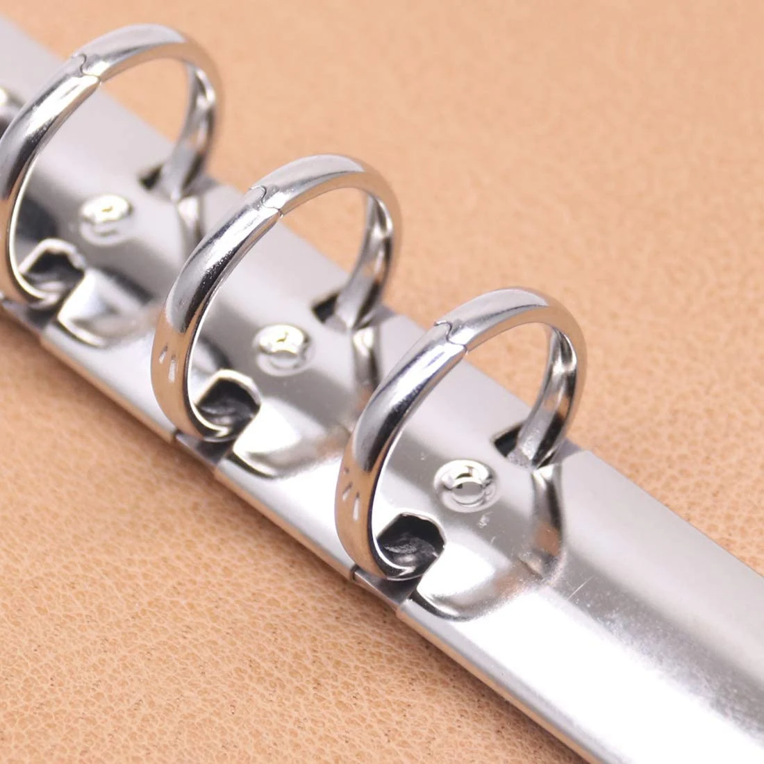 CS-A5 Notebook 6 Holes PU Leather Cover Notebook Loose Pocket Leather Refillable Notebook Binder Rings Journal