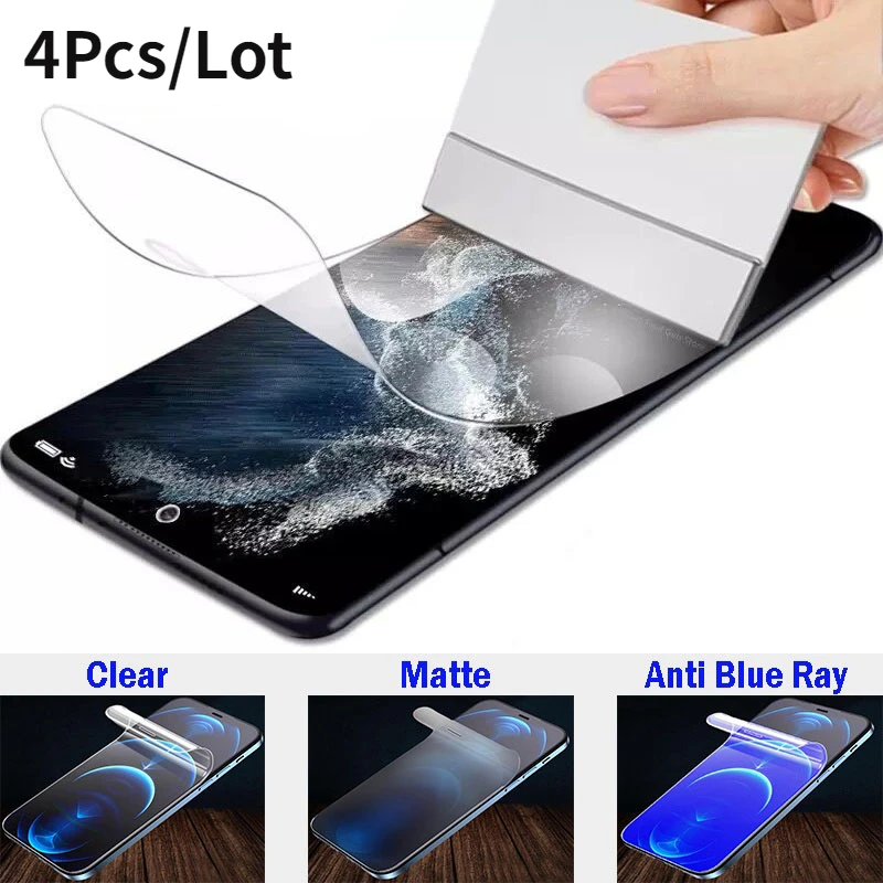 

4Pcs Anti-Blue Ray Screen Gurad Hydrogel for Xiaomi 11T Pro Clear/Matte Screen Protector Hydrogel Film for mi 11t Pro