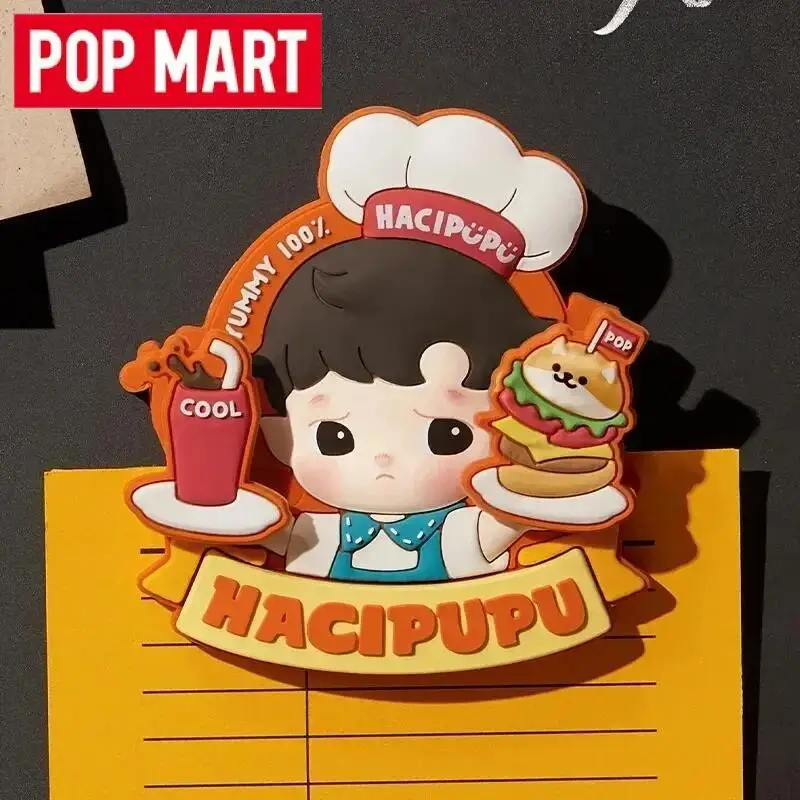 

POP MART HACIPUPU Rolling Time Machine Series-Fridge Magnet Силиконовый зажим Kawaii Аниме Фигурка Caixa Caja Слепая коробка Игрушки