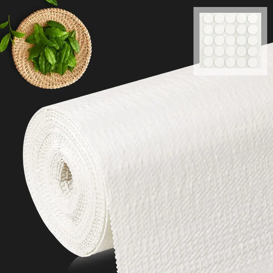 

Liner for Kitchen Cabinets 12 x 360 NonAdhesive NonSlip Drawer Liners for Dresser, Waterproof Washable Paper, Durable Protector