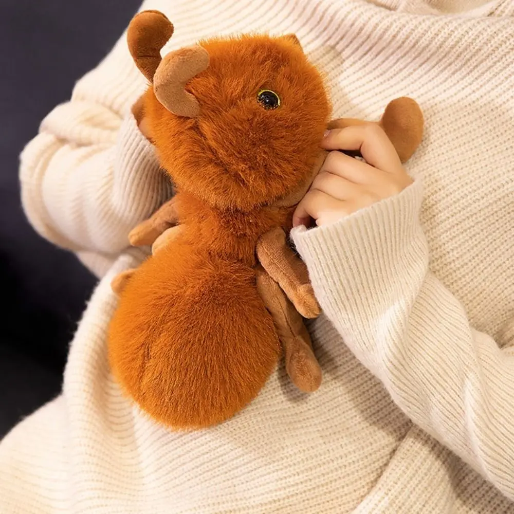 PP 코튼 아기 하마 플러시 인형 푹신한 박제 작은 개미 플러시 장난감 부드러운 귀여운 하마 및 개미 플러시 베개 어린이 선물