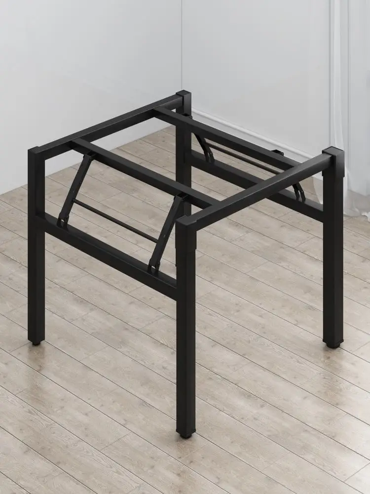 دعامة طاولة مستديرة، إطار قابل للطي للقدم، دعامة ساق مستطيلة، رف دعم قدم القهوة.