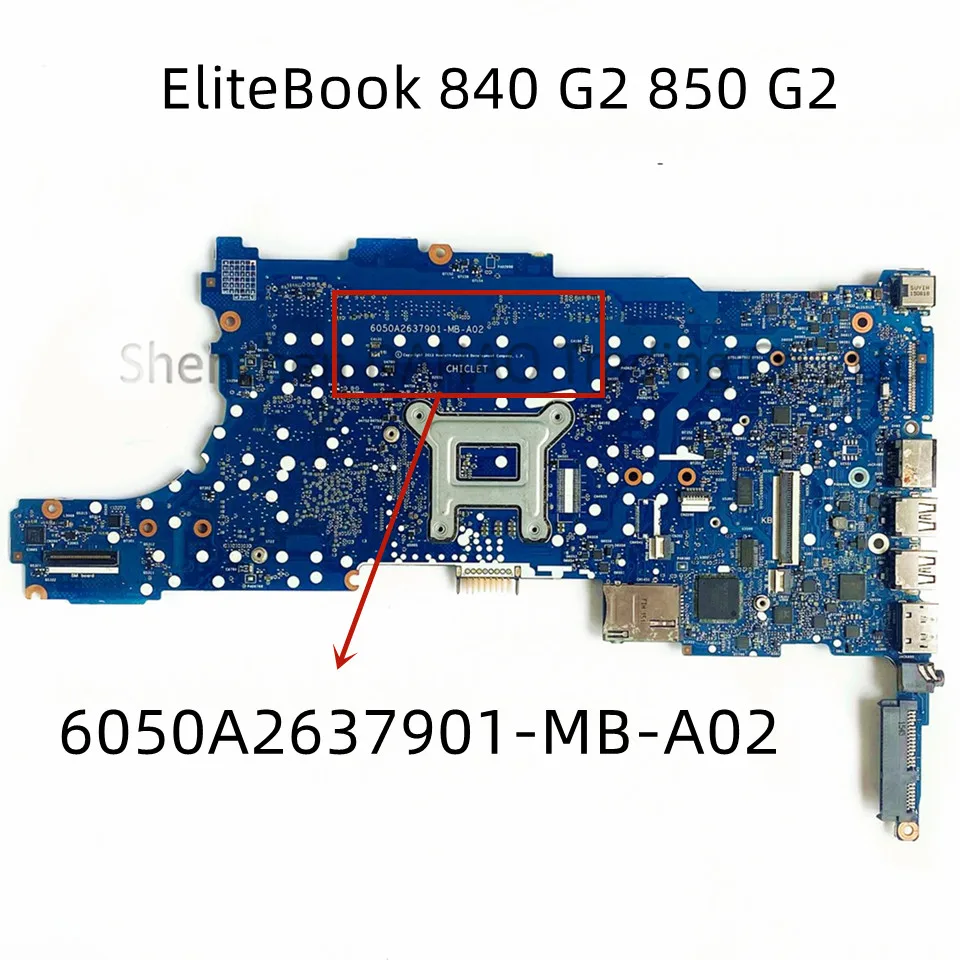 Imagem -02 - para hp Elitebook 840 g2 850 g2 Laptop Motherboard com i5 i7 R7-m260x 1gb Gpu Cpu 799517001 802789-001 6050a2637901-mb-a02