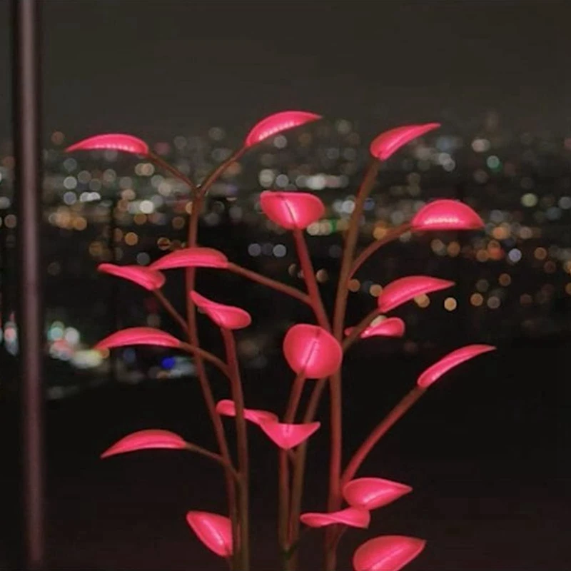 Magical Glowing Potted Plant Indoor Plant LED 3 Color-Changing Artificial Plants Bonsai Light Artificial (Without Pot) Durable