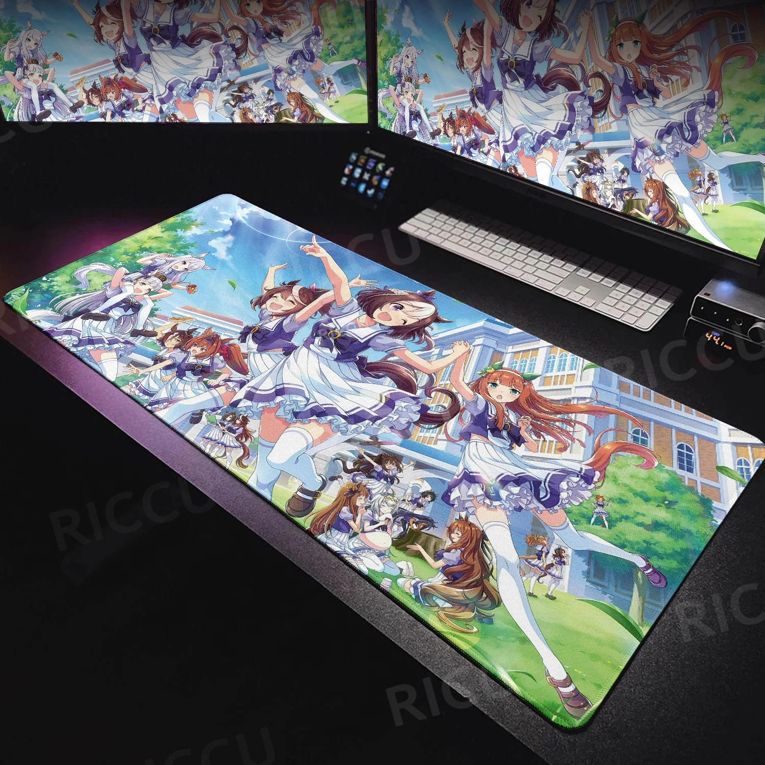 Uma Musume Pretty Derby Pattern Mouse Pads Anime Large Kawaii Computer Mechanical Keyboard Mats Game LockEdge Rubber Nonslip Rug