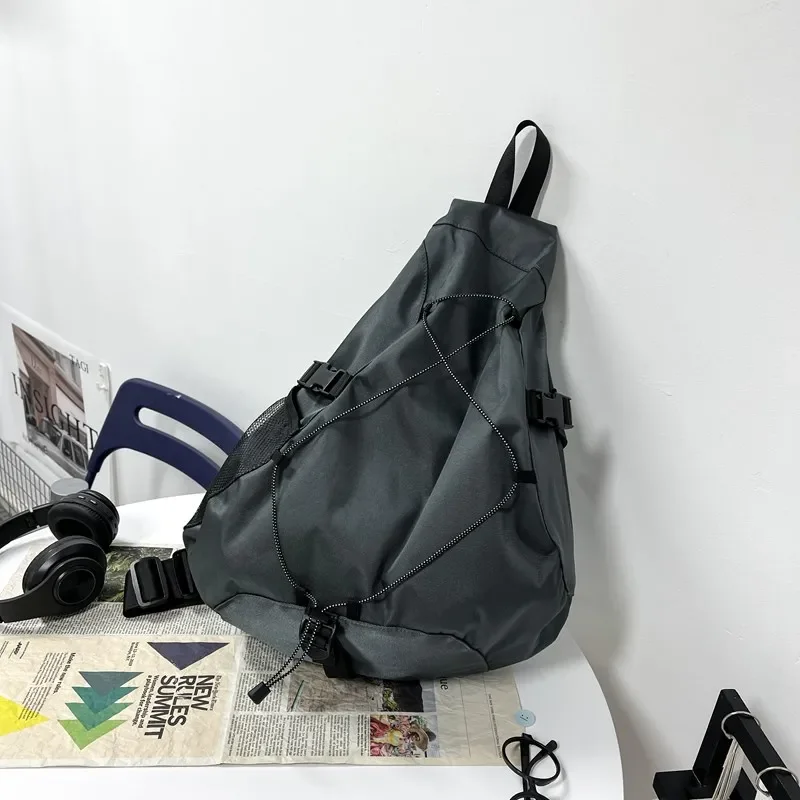 

Workwear Style Large Capacity Backpack Men's Street Fashion Brand Women's Crossbody Bag Personality Bow and Arrow Shoulder Bag