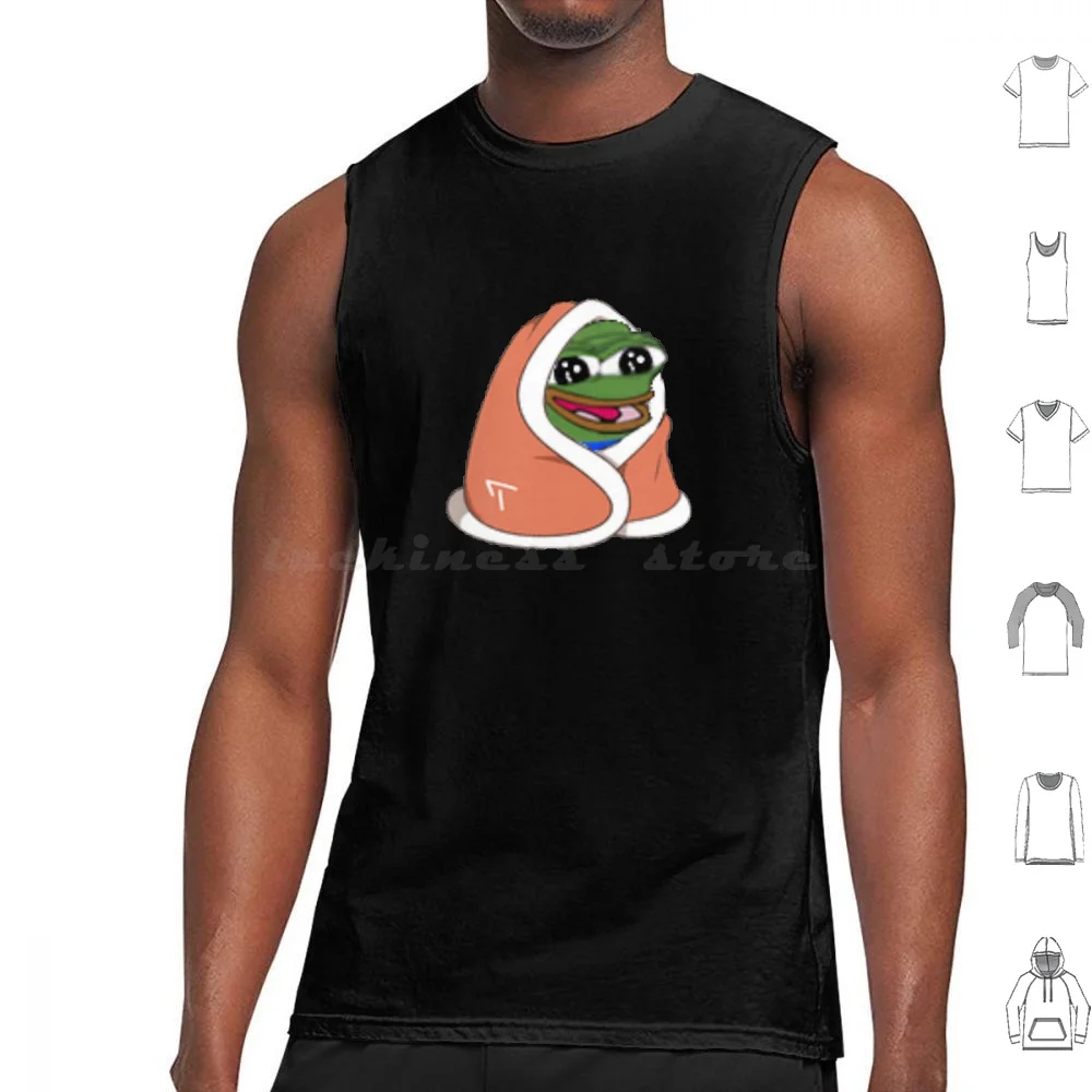 Peepoblanket Emote Tank Tops Vest Sleeveless Peepoblanket Emote Peepo Bttv Xqc Xqcl Xqc Streamer Twitch Streamer Xqc Memes