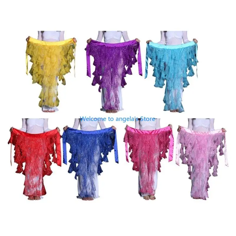 

X4YC Этнический пояс для танца живота с запахом, пояс на бедрах, юбка для выступлений на сцене, реквизит, аксессуар на талию