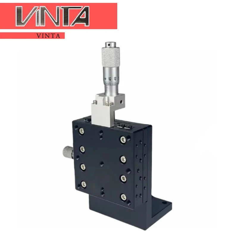 

LV90 Z Axis 90*90mm Sliding Table Manual Displacement Vertical Lift Fine Tuning Platform Cross Roller Guide