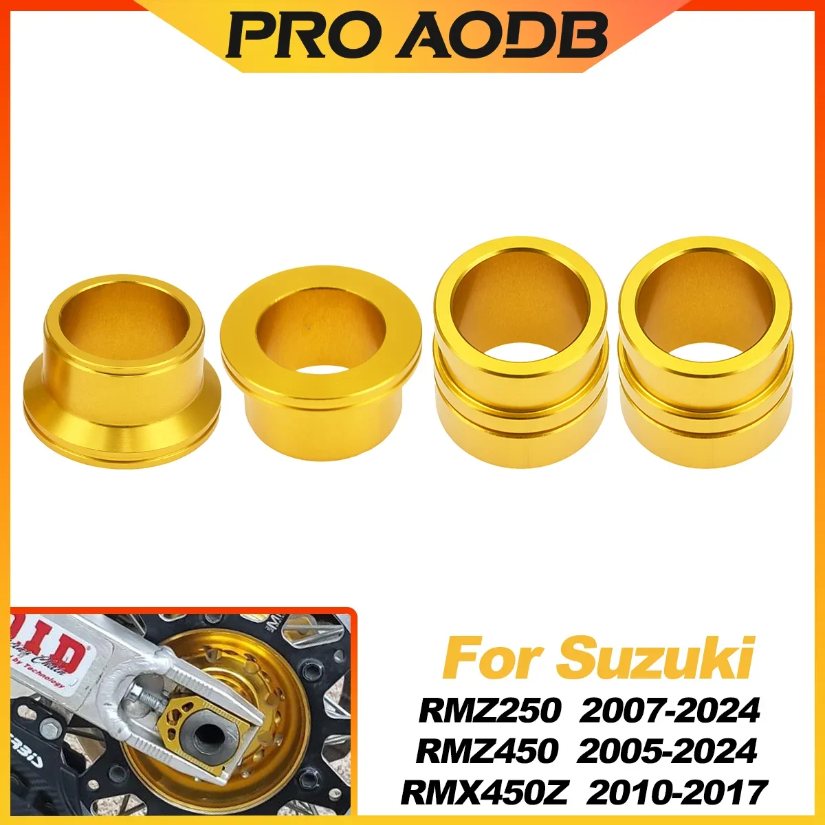 Motorrad CNC Vorne Hinten Radnabe Spacer Radkappe Für Suzuki RMZ250 RMZ450 RMX450Z RMZ 250 450 RMX 450Z Motocross Zubehör
