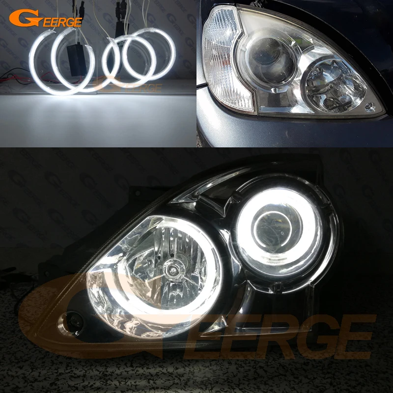 For Hyundai Terracan 2001-2007 Excellent Ultra Bright CCFL Angel Eyes Halo Rings Kit Light Car Accessories