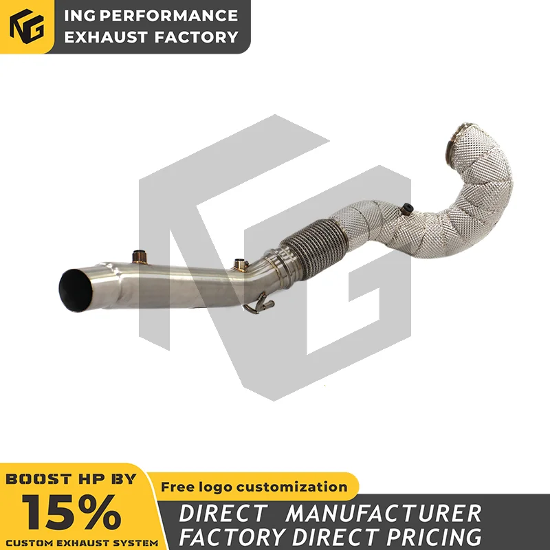 

for Volkswagen Golf GTI MK7 2.0T 101mm diameter pipe with V-shaped clip Performance Exhaust ING Stainless Steel Downpipe