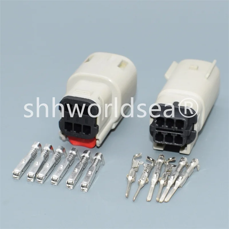 1/100Sets 6 Pin Way Auto Connector With Wires Automotive Plug For Car Ford 33472-0602 33482-3602