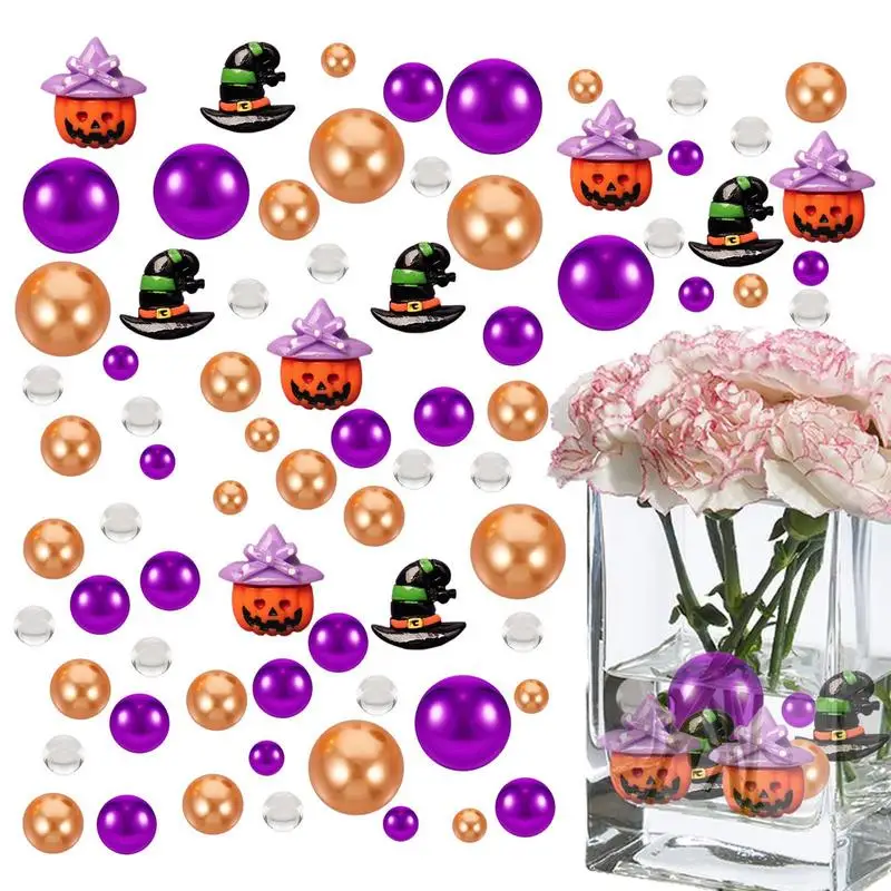 DIY Floating Vase Pearl Home Tabletop Decoration Includes Transparent Water Gels Vase Filler Bead Theme Party Decor Ornaments