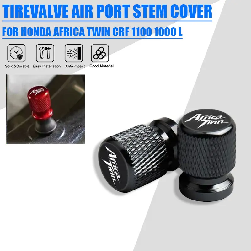 2 Pcs Motorcycle Accessories For HONDA Africa Twin CRF 1100 1000 L CRF1100L CRF1000L Metal Tire Valve Air Port Stem Cover Caps