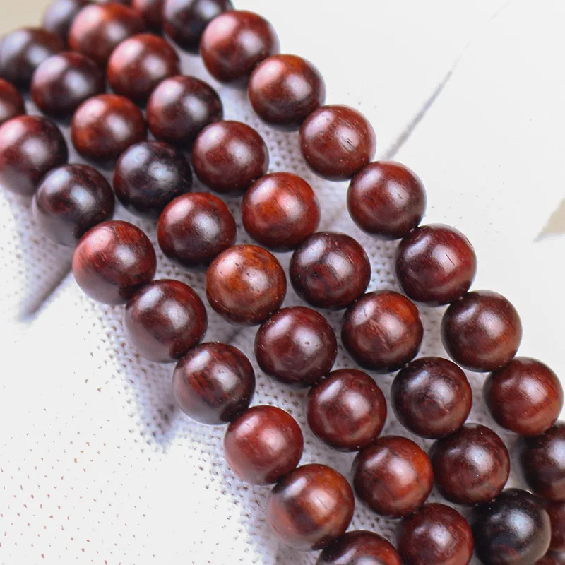 Rhinoceros Horn Rosewood Bracelet108Beads Crafts8MMHigh Density Old Materials Bracelet Men's and Women's Rosary Rosewood Crafts