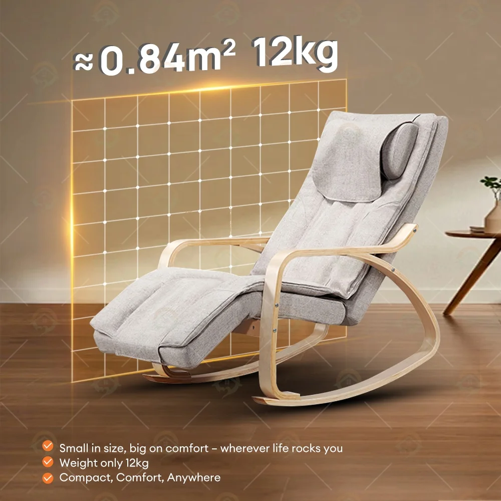 China OEM Small Portable Body Care Reclining Rocker Massage Chair Electric Shiatsu Relaxing Rocking Full Body Massage Chair