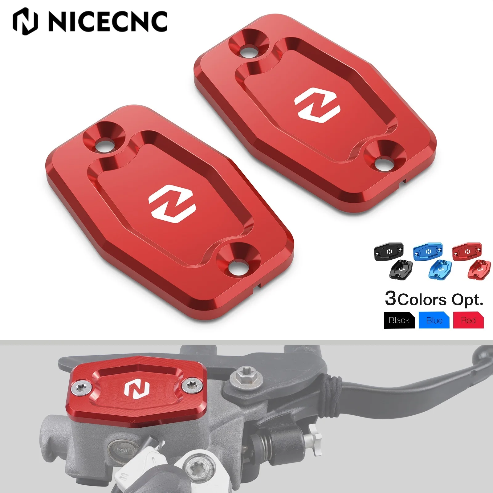 

NICECNC For GasGas EC300 EC250 EC 300 250 350F 250F 2021-2024 2023 2022 Braktec Front Brake Clutch Fluid Reservoir Cover Cap Kit