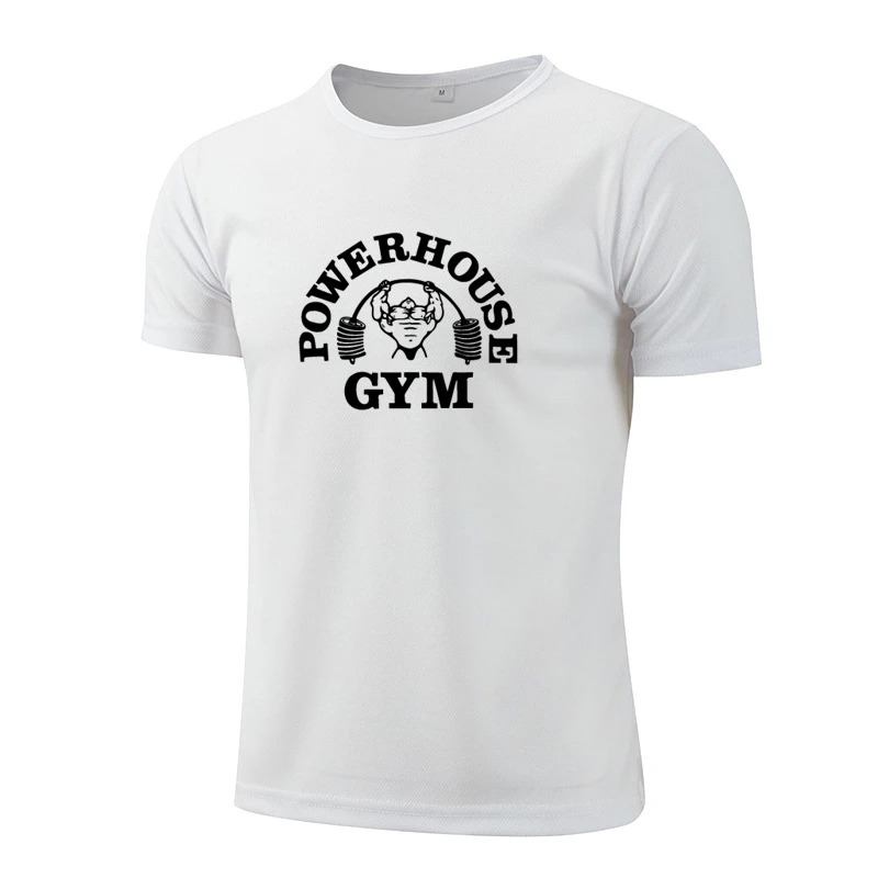 2024 New Men printing T-shirt men Sporting Casual Tee Shirt Male Gym Running Black Quick dry T-shirt Fitness Sports