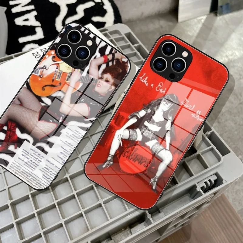 The Cramps Poison Ivy Phone Case Tempered Glass For IPhone 14 13 11 12 Pro 8 7 Plus X 13 Pro MAX XR XS MINI SE 2020 Covers