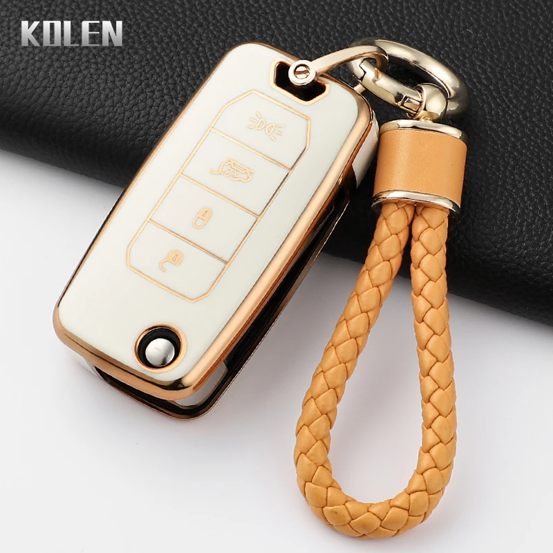 Mode TPU Auto Klappschlüssel Fall Abdeckung Für Jeep Renegade Compass 2016 2019 2020 2021 4 Tasten Geschützt Shell Fob Zubehör