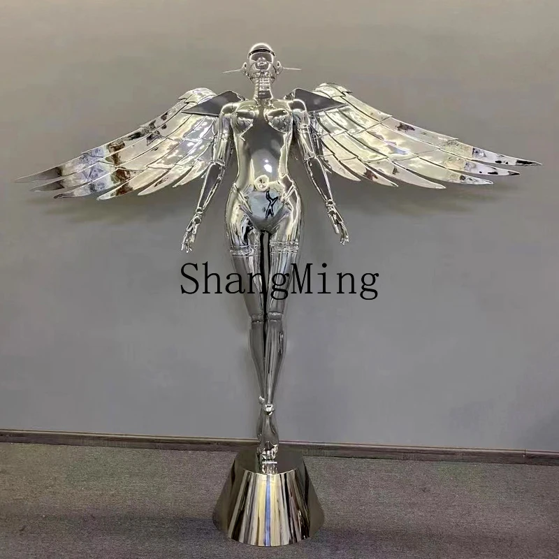 SM Mechanical Muse Ornament Future Technology Sense Living Room Niche Large Floor Sculpture Decoration