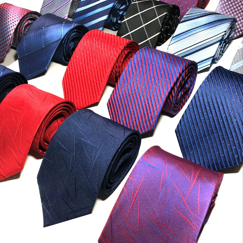 Fashion 8cm Tie for Man Tie Luxury Striped Flower Business Neck Tie Suit Cravat Wedding Party Necktie Men Gift