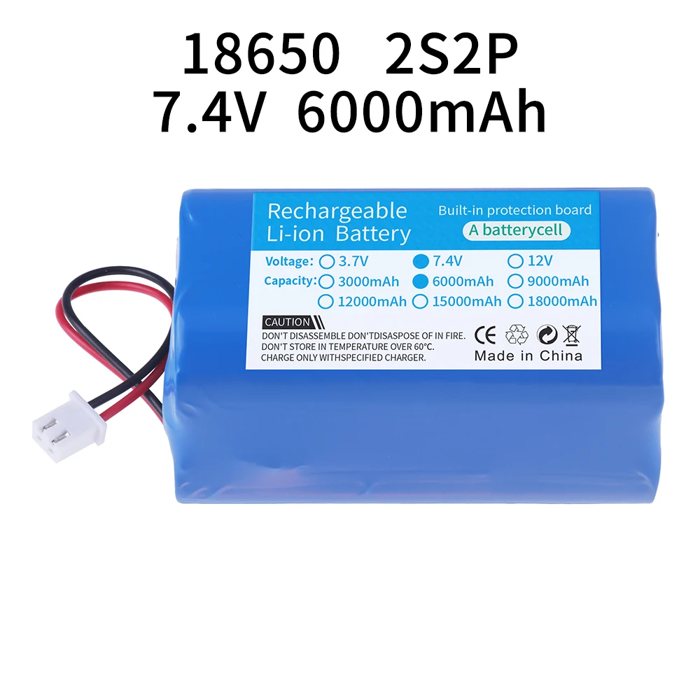 3,7 V 7,4 V 11,1 V 12 V 18650 8000 mAh z przewodami Akumulator litowo-jonowy z płytką drukowaną do głośnika Bluetooth Reflektory słoneczne