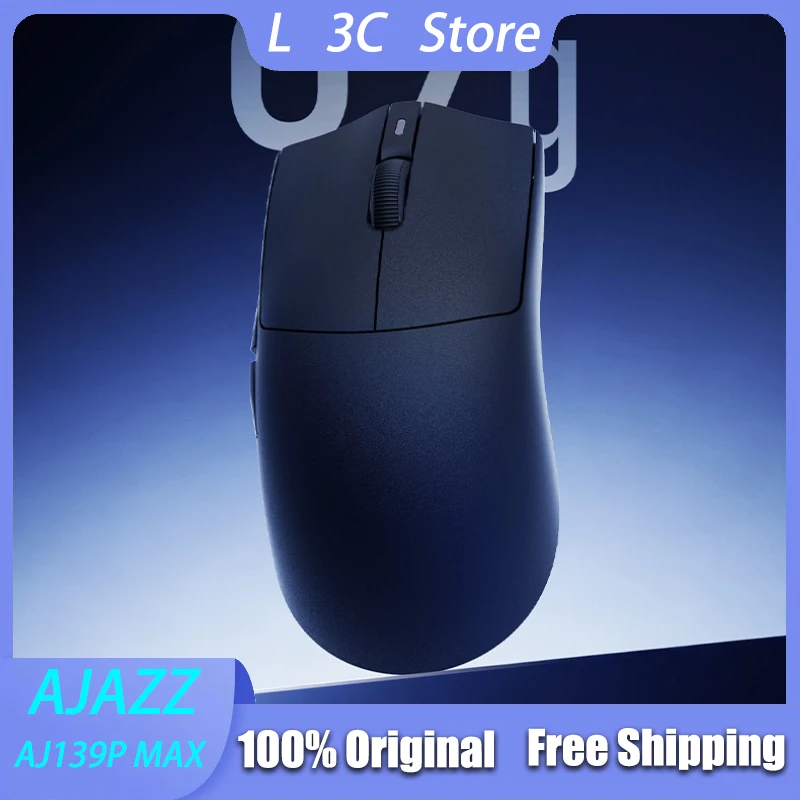 

AJAZZ AJ139P MAX Three-Mode Magnetic Base Gaming Mouse 1000Hz Lightweight Mouse PAW3395 Sensor Fast Response Low Latency Mice