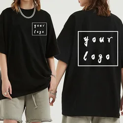 Koszulki Harajuku Diy Your Favorite Photo Logo T-Shirt Moda Niestandardowe Mężczyźni Kobiety Topy T-Shirty Modne Wielokolorowe Krótkie Rękawy