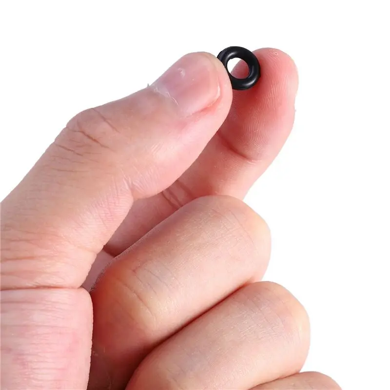AEE3-60 Pcs Black Rubber Oil Seal O Shaped Rings Seal Washers 8 X 4 X 2 Mm