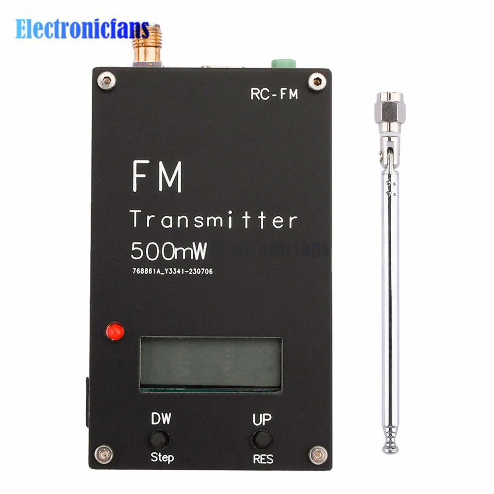 

2000M 0.5W FM Transmitter Frequency LED display Stereo Digital 76-108MHz for DSP Radio broadcast Campus Radio Station Receiver