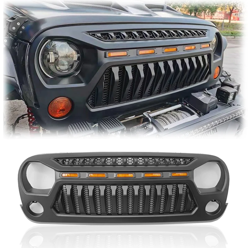 

Spedking Hot Sales ABS Material Front Car Grill Accessories 4x4 Offroad for JEEP Wrangler JK Car Grill