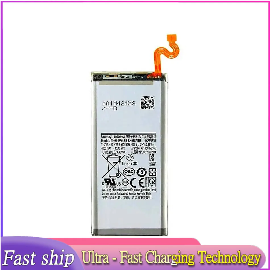 

Аккумулятор мобильного телефона EB-BN965ABU 4000 мАч для Samsung Galaxy Note 9 Note9 N9600 SM-N9600 SM-N960F
