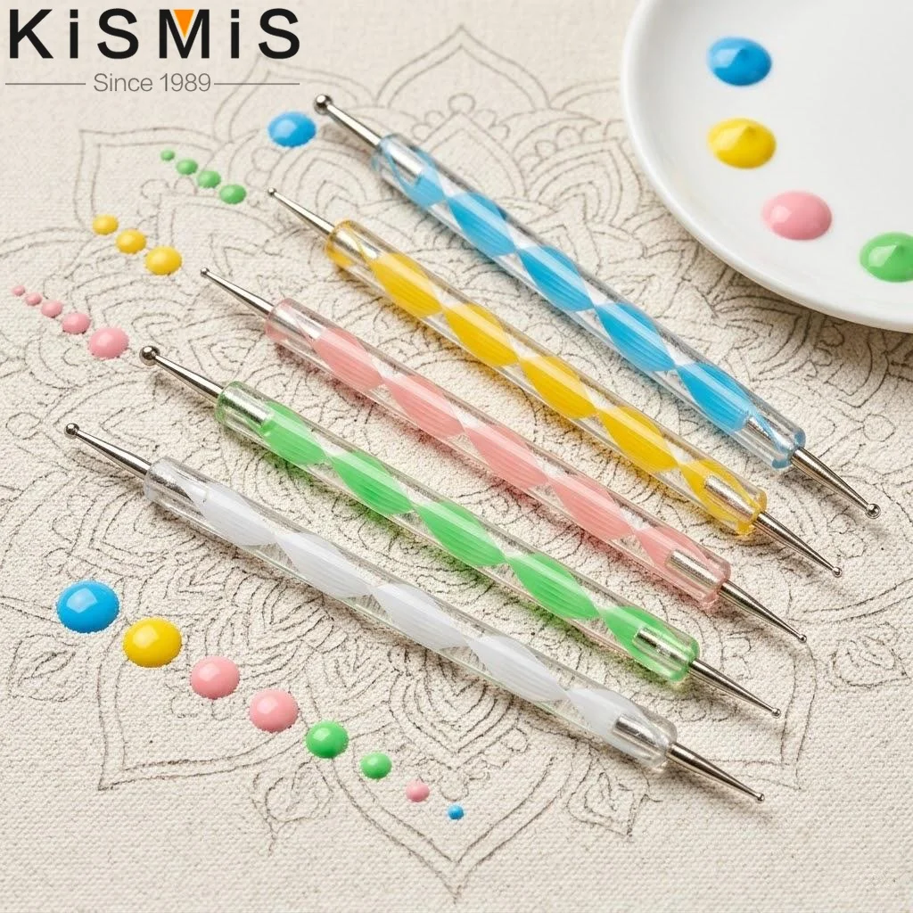 5pcs Dotting Pen Set for Nail Art Manicure Dot Paint Tools Embossing Pattern Clay Design Multicolor Nail Art Supplies
