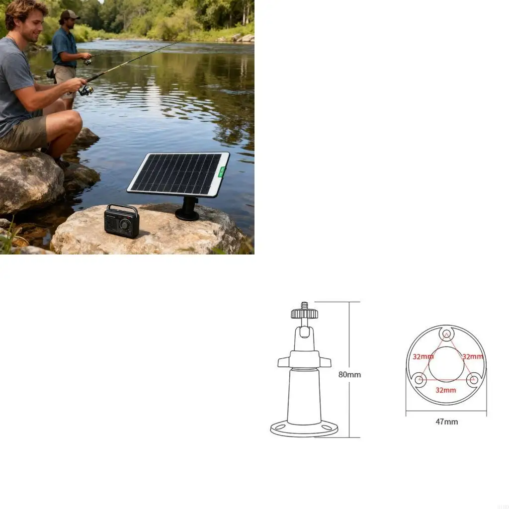   Transportable Pliable Solar Device Panel 5W5V Dense Soft handling Hiking Expeditions