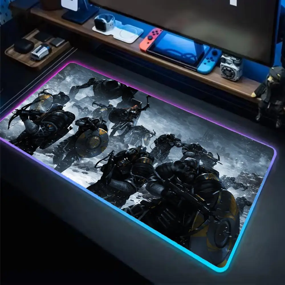 

Игровой коврик для мыши ENDLESS Legend 2, аниме-дизайн, светодиодная подсветка, резиновый, XXL, RGB, настольный коврик