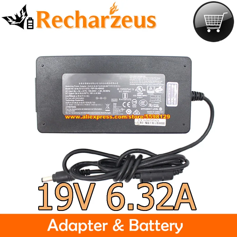 Genuine FSP 19V 6.32A FSP120-ABBN2 AC Adapter 150W FSP120-AB FSP120-REBN2 FSP120ABBN2 Charger For INTEL NUC6I7KYK GK5NPFO 3165N