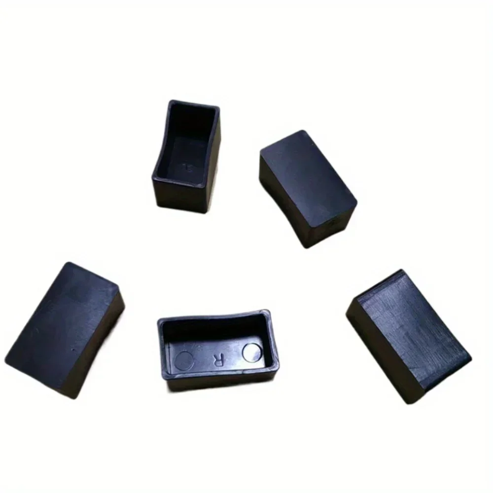 20*40 Square Foot Cover Foot Protection Cover Rectangular Outer Plug End Non-slip Leather Cover PVC Rubber Black Carton Plastic